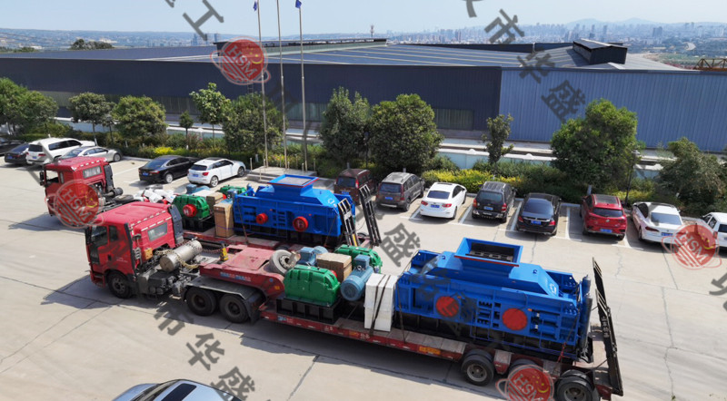 石頭制砂機發貨現場